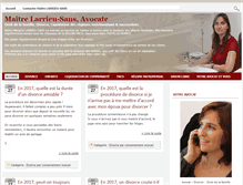 Tablet Screenshot of maitre-larrieu-avocat.fr